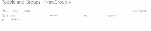 user added in your group